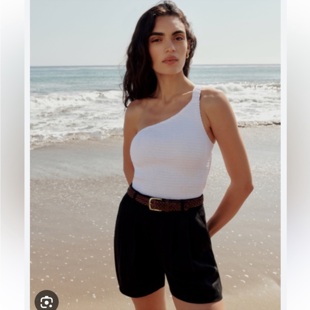 Reformation Holly Linen Top